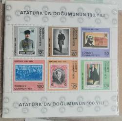 1981 ATATÜRK'ÜN DOĞUMUNUN 100.YILI BLOK MNH