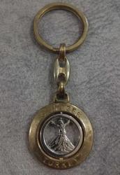 SEMAZEN TEMALI ANAHTARLIK.  İÇİNDEKİ SEMAZEN DÖNERLİ, HAREKETLİ.  KONDİSYON YÜKSEK KOLEKSİYONLUK NADİR