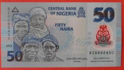 NİJERYA=2023   50 Naira   New   POLYMER  ÇİL'