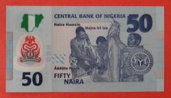NİJERYA=2023   50 Naira   New   POLYMER  ÇİL'
