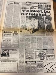 HÜRRİYET GAZETESİ DOĞUM GÜNÜ HEDİYESİ - 19 TEMMUZ 1988 -TAM TAKIM 24 SAYFADIR -Turan Çevik-Turgut Özal-Gandhi-Cengiz Çandar-Kaya-Metin-Bahri Hançer-İlyas Namıoğlu-Semra Aksu-Tayfun Bayındır-Oktay Ekşi-Denktaş-Coşkun Kırca-Vahdettin-Yavuz Gökmen-Dick Millington-Mikhail Gorbachev-Prof. Dr. Haluk Kabaalioğlu-Neil Kinnock  Süper şanslı Hürriyetçiler-İşte Hayali İhracatçı’nın deposu-Özal neden kızıyor?-Papa suikastı Ağca’nın hücresinde Mafia kolları-Gandhi’ye 4 imza-Aşk çılgınının ölüm uçusu-İran PES etti-15 milyarlık takım kurduk-F.Bahçe 3-0’la başladı-Mektupla taktik-Eder ve Serginho resmen Malatyaspor’da-Yusuf sakatlandı-Semra Aksu sahada bayıldı pistte ayıldı-Özgürlüğe kaçış-Memurlar da sendika kurabilir-Denktaş’tan evet-Eğitimde yeni hedef 21. yüzyıl-Felaket bu bir felaket-Çizgilerle Hayattan Rekorlar Guinness-Demokratlar’da seçim heyecanı-İngiliz muhalefet liderine tatsız sürpriz-Ermenilere kesin hayır  Karikatür-Çizgilerle Hayattan Rekorlar Çizer Dick Millington