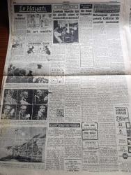 Cumhuriyet Gazetesi - 24 Temmuz 1957 -  Akıl Dışı yazan Nadir Nadi Başmakale - Osman Bölükbaşı Dün Tahliye Edildi Fotoğrafı  -  Erzurum'da Atatürk Üniversitesinin Temeli Dün Törenle Atıldı -  Doktor Fazıl Küçük Lefkoşe'de  Dün Tezahüratla Karşılandı -  Lozan'ın 34. Yıldönümü fotoğraf - Eski Muharebelerinde 45. Şeref Günü - İstanbul'da Yapılacak Asma Köprü Hakkında Mütehassıslar Ne Diyor - bir asma köprü projesi -Hürriyet şehitleri anıldı fotoğraf -Yanlış Zifaf Yazan Kemal Bilbaşar Yazı Dizisi - Taksim Ve Sultanahmet Meydanları - Tunus'ta Saltanatın Lağvı Gün Meselesi - Amerika Asya Gripini Önledi -  Sanayi Bölgesinin Topkapı Dışında Kurulmasına İtiraz Ediliyor - Ankara İstanbul Radyosu Programı - Mithatpaşa Kupası Yüzme Yarışları Dün Modada Yapıldı -  Selma Hassan 200 Metrede Yeni Bir Rekor Daha Kırdı - Dolmabahçe Atadı Mesele Oluyor - Eşref Özmenç Vefaya Girdi Tekin Bilge Gençlerbirliğine Döndü - Tenis Çalenç Kupası Maçları - Ok Sporumuz İhya Ediliyor - Türk İran Ordu Atletizm Teması