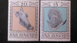 LOT.20 » 1974 YILI SAN MARİNO SAVAŞ ZIRHLARI DAMGASIZ ŞARNİYERSİZ