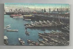 OSMANLI DÖNEMİ GALATA KÖPRÜSÜNE BAĞLI KARŞI KIYIYA YOLCU TAŞIYAN KAYIKLAR KARTPOSTALI...