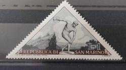 LOT.19 » 1953 YILI SAN MARİNO SPORLAR ÜÇGEN PUL DAMGASIZ ŞARNİYERSİZ