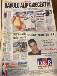 HÜRRİYET GAZETESİ DOĞUM GÜNÜ HEDİYESİ - 11 MAYIS 1999 -TAM TAKIM 44 SAYFADIR -Merve Kavakçı-Sibel Can-Ertuğrul Özkök-Oral Çalışlar-Vehbi Hatipoğlu-Erbakan-Atatürk-Mehmet Ayan-Alpay Fevzi-Süleyman Seba-Ricky Martin-Madonna-Sertab Erener-Turgay Şeren-Ziya Şengül-Bayram Aydın-Alper Mert-Sadi Kemal Yaşar-Okan-Korkut Göze-Vedat Okyar-İlhan Söyler-Halil Özkan-Bülent Tuncay-Yılmaz Vural-Murat Ilgaz-Muhittin Boşat-Aygün-A. İbrahim-Bülent Tuncay-Orhan Kaynar-Şükran Soner-Selim Gökhan-Saim Bozer-Seher Akkoç-Mehmet Yavuz-Talat Asal-Fu Çelik-Cengiz Çelik  İran Kaşıyor-Sibel Can’a gözaltı-Viagra bugün piyasada-Horlayanlar kaza yapıyor-Sanki yalancımız az idi-Tecavüzcü yakalandı-FP’li vekilin bayan arkadaşı dinlenmiş-İki DHKP-C’liye örgüt infazı-Yüce Divan manevrası-Bavulu alıp gidecektim-Alpay’ın bonservisi 3 trilyon-NBA’de müthiş düello Lakers’ın-Ricky Martin ’99-Okan’a üç çengel-Sergen’e 12.5 milyon dolar-3’üncü zafere 3 kaldı-Sıkıştıkça çeteye gitmiş-Ekinci: Dinleten önemli-Böceği ben taktım-Tel