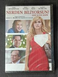 HOW DO YOU KNOW * NERDEN BİLİYORSUN * REESE WITHERSPOON * OWEN WILSON * JACK NICHOLSON *  DVD AMBALAJINDA