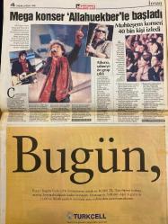 HÜRRİYET GAZETESİ DOĞUM GÜNÜ HEDİYESİ - 20 EYLÜL 1998 -TAM TAKIM 44 SAYFADIR -Necmettin Erbakan-Mehmet S. Erbakan-Andreas Papandreou-Daphne Barak-Mesut Yılmaz-Oktay Ekşi-Emin Çölaşan-Hasan Yılmaz-Yavuz Gökmen-Eyüp Aşık-Sedat Ergin-Salih Neftçi-Bill Clinton-Al Gore-Usame Bin Ladin  Yeğen Erbakan Hıristiyan üye-Andreas uğruna kocamı aldattım-Bizde ele geçen eroin dünyadakinin %38’i-Bence itilmiş ve kakılmış haklı-Zor günde tek Türkler vardı-Zirvede gala gecesi-F.Bahçe 3 puan için kenetlendi-Fenerbahçe dalya peşinde-Çeteler büyük sorun-Umut çocuklarıyla el ele-MİT’te 7-8 Emniyet’te 31 kişiye idari tedbir-3. yumrukçu cezaevinde-6 bin 500 işçi Türk Metal’den ayrıldı-İsrail ABD’ye köprü olacak-Bir finansçı-Basın git halk kal diyor-Clinton istifa-Ladin yakalandı iddiası-Arnavutluk’ta Berişa direniyor