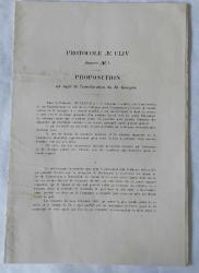 Protocole No: CLIV Annexe No: I / Proposition au sujet de l'amelioration de St. Georges [St.Georges Adası / Bermuda Geçişleri ile İlgili Rapor]