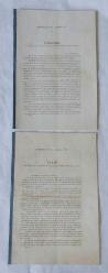 OSMANLI DEVLETİ PROTOKOLLERİ, Protocole No: CCL., Annexe No: I - II / No 1: Propositions du Commissaire du la Grande-Bretagna pour la revision du tarif des droits de navigation. No 2: Tarif des droits de navigation a prelever a l'embouchure de Soulina [Büyük Britanya ile İlgili Harç Tarifeleri] 2 ADET]