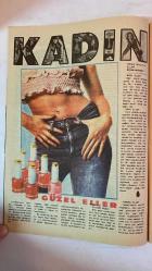 SAMANYOLU ELBİSE PATRON İLAVELİ MECMUA DERGİ - 9 AĞUSTOS 1973 — SAYI: 84 - AJDA PEKKAN - ERTAN ANAPA - ALL KOCATEPE - ASU MARALMAN - SELÇUK ALAGÖZ - RANA ALAGÖZ - ARİF MARDİN - HÜLYA ILGAZ - FATOŞ GÜMAN - MEHMET TANERİ - SALİM DÜNDAR - TARIK AKAN - EMEL SAYIN - ERTEM EĞİLMEZ - MÜNİR ÖZKUL - METİN AKPINAR - ZEKİ ALASYA - TURGUT BORALI - HALİT AKÇATEPE - SUZAN USTAN - SEYYAL TANER - MÜŞERREF TEZCAN - PERİHAN SAVAŞ - GÜL TANER - SERDAR GÖKHAN - TAMER YİĞİT - GÜLİSTAN OKAN - YÜCEL UÇANOĞLU - DENİZ ERKANAT - YILMAZ DURU - İRFAN ATASOY - HAMİYET YANKI - PATATES KALYASI - ELMA TATLISI - YAZLIK TRİKO BLUZLAR - AJDA PEKKAN TİCARETE ATILIYOR - ERTAN ANAPA’DAN YENİ PLAK VE YARIŞMA HAZIRLIĞI - KISA MÜZİK HABERLERİ - TARIK AKAN YABANCI DİL ÖĞRENİYOR - SEYYAL TANER DANSÖZLÜĞÜ REDDETTİ - MÜŞERREF TEZCAN DOĞUM SONRASI SETE DÖNDÜ - PERİHAN SAVAŞ’IN ROLÜ GÜL TANER’E GEÇTİ - GÜLİSTAN OKAN’DAN CESUR SAHNE - DENİZ ERKANAT “SUSUZ YAZ”DA ASİYE ROLÜNDE - 36 SAYFA