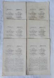 OSMANLI DEVLETİ PROTOKOLLERİ, Almanya ve Balkan Ülkeleri, 1857, Protocole No: V, VI, IX, X, XI, XII  /  Protocole No: 5, 6, 9, 10, 11, 12 [6 ADET]
