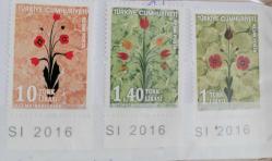 2016 Ebru Konulu Resmi Seri Damgasız