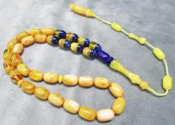 ÇİFT ReNK FULL DAMARLI KaTaLiN 33 LüK TESBİH....8x12mm