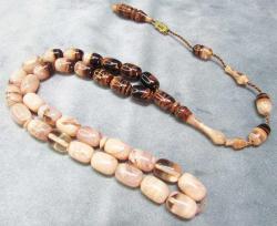 ÇİFT ReNK FULL DAMARLI KaTaLiN 33 LüK TESBİH....8x12mm