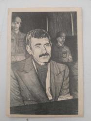 YILMAZ GÜNEY Mahmut Özçeker Çizimi KARTPOSTAL  - 10/15 cm.