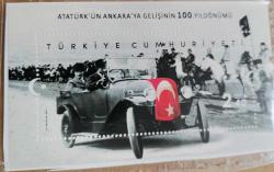 2019 Atatürk'ün Ankara'ya Gelişinin 100. Yılı Damgasız Hatıra Blok