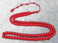 OSMANLI BENZETME UstA İmzaLı SIKMA KEHRİBAR 99 LuK DuA TaNeLeRi-NAMAZ TESBİHİ....8mm