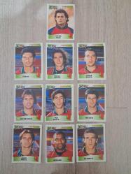 Panini Euro 96 ingiltere avrupa şampiyonası 1996 Portekiz çıkartma stickers RUİ COSTA,  VITOR BAIA , JOAO PINTO