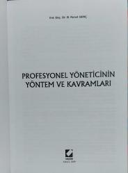 PROFESYONEL YÖNETİCİNİN YÖNTEM VE KAVRAMLARI