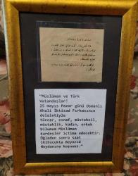 NADİRATTAN. HALİDE EDİP'İN MEŞHUR SULTANAHMET MİTİNGİ HALK ÇAĞRISI KAĞIDI.