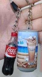 Coca Cola Nescafe anahtarlık süs set koleksiyon nostalji tasarım vintage retro hobi reklam promosyon hediye