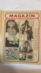 SAMANYOLU ELBİSE PATRON İLAVELİ MECMUA DERGİ - 16 KASIM 1972 SAYI: 46 CURTIS MAYFIELD - ROD STEWART - CHUCK BERRY - MICHAEL JACKSON - CAT STEVENS - SIMON & GARFUNKEL - YES - SLADE - DAVID BOWIE - ELVIS PRESLEY - ERSEN - ÖMÜR GÖKSEL - ZAFER DİLEK - AJDA PEKKAN - CEM KARACA - MOĞOLLAR - TANJU OKAN - YURDAER DOĞULU - MEHMET TANER - SEZEN CUMHUR - FİLİZ AKIN - ATIF YILMAZ - BEHİYE AKSOY - ZEKİ MÜREN - EMEL SAYIN - SELÇUK URAL - GÖNÜL AKKOR - FÜSUN ÖNAL - SELDA BAĞCAN - ÖZDEMİR ERDOĞAN - ORHAN ŞEVKİ - DURUL GENCE - ZAFER DİLEK - AYHAN IŞIK - RICHARD HARRISON - BAHAR ERDENİZ - FERİ CANSel - ENVER DÖNMEZ - SERPİL ÖRÜMCER - BERKANT - MERAL ZEREN - PERİHAN SAVAŞ  PARASIZ ELBİSE PATRONLARIMIZI MÜVEZZİİNİZDEN İSTEYİNİZ - GÖZDE PLAKLAR İNGİLTERE’DE VE AMERİKA’DA - MÜZİK DÜNYASINDAN KISA HABERLER - GÖNÜL AKKOR’UN AVRUPA MACERASI - ZAFER DİLEK’TEN YENİ PLAK - UTANÇ FİLMİ CANNES’E GİDİYOR - NEBAHAT ÇEHRE SİNEMAYA DÖNDÜ - AYHAN IŞIK’TAN YABANCI PRODÜKSİYON ŞARTI - BAHAR ERDENİZ YENİDEN MANK - 36 SAYFA