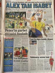 SABAH GAZETESİ DOĞUM GÜNÜ HEDİYESİ - 15 TEMMUZ 2003 -TAM TAKIM 42 SAYFADIR -Muharrem Sarıkaya-Salih Memecan-Alex-Schiffer-Sema Özal-Yavuz Donat-Ömer Üründül-Frank De Boer-Hıncal Uluç-Hasan Şaş-Fatih Terim-Mondragon-Ümit Davala-Kallon-İlhan-Cordoba-Alpay-Emin Demirağ-Mehrrad-Zehra Kazemi-Saddam-Bush-Blair-Cavdari-Hikmet Ulugbay-Babam duysa öldürür-Referandum kumarı-Dertli ürün fındık-Fener’de Alex sevinci yaşanıyor-Almanya’ya seksi imaj kazandıracak-Rahmetlinin Tonton hali çok güzeldi-Kapkaç için ilk sigorta başlatılıyor-ABD’yle belgeli çuval-‘Bu karakolda insan hakları uygulanmaz’-Erdoğan yasa değil asolan uygulama-Ben sizin AB üyesi olduğunuzu göreceğim-GS’ARMAĞAN SEÇİM MECLİSİ-Gemlik’te en büyük korku-Fener’in gurbet mesaisi başladı-Alex tam isabet-Van Hooijdonk Benimle oynadılar-Fener’de doğru transfer dönemi-Galatasaray sezona hazır-Hedef büyüttüm-Terim süper biri-G.Saray taraftarına teşekkür borçluyuz-Final bileti Şaş’tan-Süper Mondragon-Bugün 31 oluyorlar-Kallon yine listede-Ümit