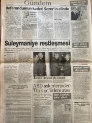 SABAH GAZETESİ DOĞUM GÜNÜ HEDİYESİ - 15 TEMMUZ 2003 -TAM TAKIM 42 SAYFADIR -Muharrem Sarıkaya-Salih Memecan-Alex-Schiffer-Sema Özal-Yavuz Donat-Ömer Üründül-Frank De Boer-Hıncal Uluç-Hasan Şaş-Fatih Terim-Mondragon-Ümit Davala-Kallon-İlhan-Cordoba-Alpay-Emin Demirağ-Mehrrad-Zehra Kazemi-Saddam-Bush-Blair-Cavdari-Hikmet Ulugbay-Babam duysa öldürür-Referandum kumarı-Dertli ürün fındık-Fener’de Alex sevinci yaşanıyor-Almanya’ya seksi imaj kazandıracak-Rahmetlinin Tonton hali çok güzeldi-Kapkaç için ilk sigorta başlatılıyor-ABD’yle belgeli çuval-‘Bu karakolda insan hakları uygulanmaz’-Erdoğan yasa değil asolan uygulama-Ben sizin AB üyesi olduğunuzu göreceğim-GS’ARMAĞAN SEÇİM MECLİSİ-Gemlik’te en büyük korku-Fener’in gurbet mesaisi başladı-Alex tam isabet-Van Hooijdonk Benimle oynadılar-Fener’de doğru transfer dönemi-Galatasaray sezona hazır-Hedef büyüttüm-Terim süper biri-G.Saray taraftarına teşekkür borçluyuz-Final bileti Şaş’tan-Süper Mondragon-Bugün 31 oluyorlar-Kallon yine listede-Ümit