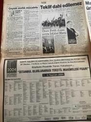 SABAH GAZETESİ DOĞUM GÜNÜ HEDİYESİ - 30 MAYIS 2004 -TAM TAKIM 42 SAYFADIR -Yıldırım Demirörenden Değerli Beşiktaşlılara Başlıklı Kongre Üyelerini ilgilendiren seçim yazısı tam ilan-Aslıgül Yıldız-Meral Banu Avar-Nurettin Tığlı-Etter Karabıyık-Sezer-Yavuz Donat-Taha Akyol-Mehmet Barlas-Benz Üründül-Daum-Tomas-Hooijdonk-Yıldırım-Affan Keçeci-Erol Kaynar-Fikret Orman-Yıldırım Demirören-Le Guen-Zidan-Jacques Santini-Demirören-Mattheaus-Buruk-Şahin-Tuncay-Ersun Yanal-Schumi-Senna-Volkan Kürşat Bekiroğlu-Ümit Özat-Bahadır Beyarslan-Bülent Aydemir-Ali Ekber Yıldırım-Çelik-Yavuz Donat-Hayırlı işler hocam-İmam hatibe de türban düğümü-Adli Tıp kriteri-O da CIA damgalı-Fener’de seçim freni-Tomas umudu kesti-Hooijdonk 69 dakika-Yıldırım takasa soğuk-Karar Beşiktaş’ın-Zidan’dan 5 senelik imza-Yabancıları Santini seçti-Demirören Alman dedi-Şahin bombaladı-İndir onu Tuncay-Schumi rekora doğru-Turkcell Nisan-Mayıs Futbol Ödülleri sahiplerini buldu-Marjinal dayatma bizi ürkütmez anlaşacağız-Zorlamayla