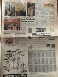 SABAH GAZETESİ DOĞUM GÜNÜ HEDİYESİ - 6 NİSAN 1995 -TAM TAKIM 36 SAYFADIR -Saffet Bengüoğlu-Bülent-Hasan Cemal-Refah Partisi Milletvekili Şevket Kazan-Refah Partisi Ankara Milletvekili İsmail Müftüoğlu-Maj Birand-Salih Memecan-Barzani-Kevin Costner-Ebru Gündeş-Demet-Özlem-Metin-Esra Eron-Efgan Ucuzal-Turgay Abacı-Güngör Mengi-Rasip Eser-Cemal Köyok-Turhan Arslanoğlu-Gürkan Öztekin-Neslihan Alkan-Fatih Ürek-Seda Sayan-Sibel Can-Özlem Nargaz-Binnaz Avcı-Simla-Sibel Barış-Mahsun Kırmızıgül-Devran Çağlar-Ebru Çelik-Yalçın Özden-İpek Erdem-Sevtap Parman-Emel Yıldırım-Yeşim Tan-Gabi-Sibel Gökçe-Sibel Gökçe-Atilla Yelken-Erhan Tekiyıldız-Necmi Türk-Eda-Mehmet Çadırcı-Sevilay Okyay-Yaşar Özel- Nefes kesen maç-Mollaların iflası-İşte İran-K.Irak’ta Kızılay aracına saldırı-Sosyal güvenlik-Seks izni teklifi Refah’ı karıştırdı-İnönü’nün Kinkel’i şaşırtan cevabı-Biz hastalık hastasıyız-Borsa hızla yükseliyor-11 kadın CIA’ya savaş açtı-Gazetelerin tiraj durumu-Ordu modası-Dedeye gözyaşı-Onlar erdi mur