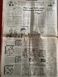 SABAH GAZETESİ DOĞUM GÜNÜ HEDİYESİ - 2 HAZİRAN 1999 -TAM TAKIM 32 SAYFADIR -Abdullah Öcalan-Recep Tayyip Erdoğan-Süleyman Demirel-Necmettin Erbakan-Yalçın Küçük-Bülent Ecevit-Ali Kırca-Yavuz Donat-Ali Şen-Joachim Löw-Erol Heller-Rolf Heller-Thomas Molsberger-Engin-Ilı Durust-Aziz Yıldırım-Fatih Terim-Tayfun-Johnson-Van Eck-Tumani-Kalli-Sergen-Tarkan-Sinan Özdemir-Can Ataklı-Nizmettin Veziroğlu-Abdullah Turhan-Ahmet Vardar-İlker Ateş- PKK’nın hamileri-İşte başınız-Erbakan iki mektup yolladı-Batıda hüsran-Palme suikasti Kesire’nin işi-PKK şaşkın-Terörist duruşu-Mahkemeye veririm-Erol Frankfurt’la flört ediyor-Datcu istifa etti-Denizli’den yan top uyarısı-Başarının sırrı dostluk-Cimbom-Fener savaşı-Avrupa’ya gidebilirim-Feldkamp ateş püskürdü-Zürih’te sıkı pazarlık-Bedelli askerlik benim de hakkım-Tarkan’ın Avrupa serüveni-Apo’nun hali çaya batırılmış bisküvi-Taksim’in göbeğinde dolmuş mafyası-Akhisar-Salihli köstebek yuvası oldu- Mimi ile Muti-Patrick McDonnell-Bizim Aile-Mort Walker-Dic