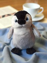 vintage peluş penguen 15 cm