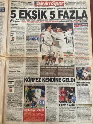 TAKVİM GAZETESİ DOĞUM GÜNÜ HEDİYESİ - 21 OCAK 2002 -TAM TAKIM 16 SAYFADIR -alevi dosyası-Alevi Sünni sorunu ve sosyal boyutları-Alevi Sünni evliliğine dini açıdan hiçbir engel yoktur-Prof. Beyaz Hoca-Vergi Oyunu-Korkusuz Bakan-Defilede Olay-Büyük Firar-Çıldırtan Maç-Siyasetten Vazgeçmedi-Emeklilik Yumuşuyor-Hafıza Uyandırıcı-Beyin Viagrası-Soğuk Geliyor-Her İpin Cellatları-Bunun Adı Spor-5 Eksik 5 Fazla-Körfez Kendine Geldi-Denizlispor 1 Attı 3 Aldı-Hakan Sezonu İyi Açamadı-Fener’e 2 Süper-Golcülere Gol Dersi-Fatih İçin Yeni Pazarlık-Johnson’un Yerine Zoran-Dişi Kanarya’ya Erdemir Darbesi-Ajda Müzelik Oldu-Tutundu-Küstü Gidiyor-Bir Şarkısın Sen-Sezen ‘Su Gibi’-Porno Tuzağı-Zil Çaldı-Emel Mutfağı-Kızım İçin-Havaya Bağlı-Teoman Denize Değil-Olaylı Defile-Çılgın Geri