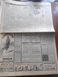 Cumhuriyet Gazetesi - 13 Mayıs 1953 - Mesut devrin eşiğinde Cumhuriyet Başmakale - Amerika'da askeri şefler değiştirildi - Dumlupınar davasına bugün devam ediliyor - sanık Kaptan Oscar Lorentzon muhakemenin ilk günlerinde avukatı ile müşavere ederken fotoğraf - Sarıyar hidroelektrik santrali tüneli açıldı - törende bulunan Celal Bayar Başbakan Adnan Menderes bakanlar ve Amerikan Büyükelçisi öğle üstü yemek yerlerken fotoğraf - gümrük ve tekel varidatı yükseliyor - Misbah Uras aleyhine dava açılıyor - Cihat baban dil değiştirdi - Piç Kurusu yazan Azmiye Hami Güven Yazı Dizisi - Yarın Ramazan - kimler Hürriyet ister yazan Hasan Ali Yücel - İstihsal Ve fiyatlar yazan Burhan Felek - Cennet Yolu yazan Steinbeck Yazı Dizisi - Türkiye İsveç güreş karşılaşması - tehlikeli hırsızlar filmi Lale sinemasında - Cannes sinema festivalinden sonra yazan Aydemir Balkan - Kırkpınar güreşlerinde organizasyon bozuktu yazan Feyyaz Tokar - Orhan Burianı kaybettikten sonra yazan Suat Taşer - günün fotoğrafı