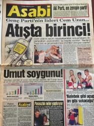 GÖZCÜ  GAZETESİ DOĞUM GÜNÜ HEDİYESİ - 17 EYLÜL 2002 -TAM TAKIM 16 SAYFADIR -İbrahim tatlıses, derya Tuna vuruldu haberi-Bülent Ecevit-Barzani-Kemal Derviş-İbrahim Tatlıses-Derya Tuna-Henrik Heiberg Blicher-Rahmi Turan-İsmet Akkoç-Şenol Güneş-Tugay Kerimoğlu-Hakan Şükür-Pamela Anderson-Ufuk Söylemez-Abdullah Almouzi-Abdeli Hakim Yahya Ali Aurozan-Tuğba Özay-Cemil Tosun-Şükran Güngör-İbrahim Tatlıses-Derya Tuna-Sabiha Gökçen-Hande Yener-Mehmet Şehri-Metin Akpınar-Mehmet Ali Erbil-Zeki Alasya  Kümes­teki kazlar daha da yolunacak-Sizi soyanlara sakın oy vermeyin-Bu ne ilgi-Milliler galibiyete doymuyor-3. Zafer-Tugay Kral’a ortak-Kerkük’ü kimseye vermeyiz-Milyarlarca dolarlık kaynaklarımızı harekete geçireceğiz-Geleceğe borç bırakmayacağız-Kanserden kurtuldu seri katile yakalandı-Macera arayanlara oyunuzu vermeyin-İşkenceci 10 polise 60 ile 130 ay hapis cezası verildi-Dolar milyoneri galericiye Hizbullah usulü işkence-Okul yolunda ölüm-