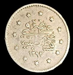 II Abdülhamid  1293/16 1 Kuruş gümüş 1.18g