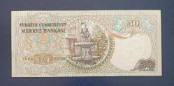 6 Emisyon A 07 Seri 50 Lira Çil altı