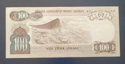6 Emisyon B 72 Seri 100 Lira Çil altı
