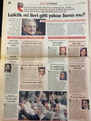 PAZAR VATAN GAZETESİ DOĞUM GÜNÜ HEDİYESİ - 19 HAZİRAN 2005 -SADECE 22 SAYFADIR -Kara Mustafa Paşa-Deniz Güçer-Altan Araslı-Saim Dilek-Soros-Bülent Ersoy-Eli Ergu-Esra Aytuğ-Destan Harmancı-Dr. Ümit Yazman-Yiğiter Uluğ-Cem Acar-Rubens Barrichello-Ergün Atalay-Yaşar Nuri Öztürk-Ermanar Yarbay-Ferhat Kentel-Ali Yaşar Sarıbay-Beril Dedeoğlu-Cevdet Selvi-Nilüfer Narlı-Sibel Eraslan-Yaşar Okuyan-Sinan Aygün-Poyraz Savcı-Ahmet Sait Özen-Murat Yağcı-Nurican Hızır-Fernando Alonso-Kimi Raikkonen  Kara Mustafa Paşa’nın kafatası aranıyor-Viyana’daki kafatası ona ait-Paşa’nın başı Edirne’de-Soros’tan şimdi de laiklik spekülasyonu-Yıllar sonra ilk röportaj-Babaanneler de aşık olur-Laiklik mi ileri gitti yoksa Soros mu-İstanbul pistinin eğimi yarışın zevkini arttıracak-Bülent Ersoy: Öpüşmeyi sevmem bir erkekle asla aynı banyoya girmem-Ben hesabımı Allah’a vereceğim-Annelige layık değilim