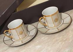 VAKKO TARAFINDAN TBMM İÇİN ÜRETİLMİŞ İKİLİ KAHVE FİNCANI