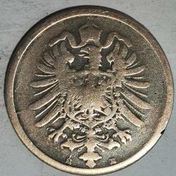 ALMANYA  1876 E   2 PFENNIG