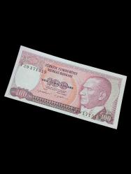 7.Emisyon F Serisi 100 Türk Lirası Kağıt Koleksiyon Para . Numismatik, Antikalar, Hobi Hediye