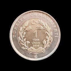 2016 Hayvanlar Serisi 1 lira Yediuyur UC#127 ÇİL/MS-66