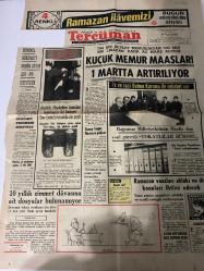 TERCÜMAN GAZETESİ - 12 KASIM 1969 - SADECE 2 SAYFADIR -Demirel-Suna San-Zelyut A. Menüt-O. Filiz-Rauf Tamer-Mehmet Ali Sebük  Demirel Hükümeti bugün güven için oy isteyecek-Hükümet programı senatoda-Atatürk Heykeline konulan bombanın iki benzeri Dev-Genç binasında ele geçti-Küçük memur maaşları 1 Martta artırılıyor-İş ve İşçi Bulma Kurumu ile rekabet var-Bağımsız milletvekillerinin Meclis dışı yeni görevi: Tokatlılar Bürosu-10 yıllık zimmet davasına ait dosyalar bulunamıyor-Ramazan vaazları ahlâki ve dini konuları ihtiva edecek-Bir genç öldü, iki kişi yaralandı-Otobüs, arabasına çarptı, 2 kişi öldü-Kaza ve kader-Asgari mi?-Koalisyon için şartlar müsait-Suayının bugünü Rusya’ya gidiyor-Hükümetin programı senatoda-İran Air takdim eder kış programımızda daha çok beldeye daha çok sefer-Hoş Geldin-Gerçek Savcılar-Gün Işığında-Yıldızınız ne diyor-3 sual 3 cevap-Sözün kısası Fasulye-Sözün kısası Sorumlu-Sözün kısası Hiç olmazsa beraberlik-Sözün kısası Kıtlık-Sözün kısası General 20-Sözün kısa