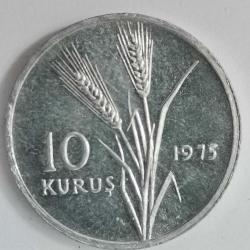 TÜRKİYE 1975   10 KURUŞ   HATIRA FAO- Tarımsal İlerleme Serisi