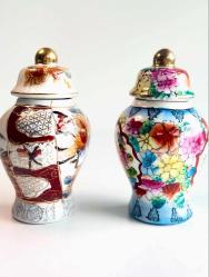 Çin antika ikili kapaklı küp