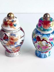 Çin antika ikili kapaklı küp