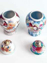 Çin antika ikili kapaklı küp