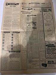 TERCÜMAN GAZETESİ - 15 NİSAN 1972 - SADECE 2 SAYFADIR -Podgorny-Bindallı-Podgornaya-Erol Yılmaz Akalın-Şemsi Sılkım-Suna San-Ahmet Kabaklı-Ali Rıza Alp-Prof. Dr. Nurettin Şazi Kösemihal-Rauf Tamer-Züleyha Münif  Podgorny İzmir’in balığına hayran kaldı-Bindallı ve Podgornaya-1973 ve 1974 turizmde hamle yıldır-Herkese refah payı-Motor dolmadan kalkmaz deyince canıtıdan öldü-Hakkari’de sanayileşme çabasına kendini kaptırdı-Gong Bekle!-Anahtar Deliğinden Haa o başka!-Gün ışığında Koca Sinan-Milli Eğitimdeki müessif olay-Demokrasi ve iktisat-Sözün kısası-3 sual 3 cevap-Orturan hangi eşzireleri yapabilir?-Dünyada tarım yeri kalmadı mı?-Deha çocuklukta belli olur mu?-Mevlid-Bereket Mahsulü Behiye Aksoy Ahmet Özhan Nebahat Çehre Selçuk Ural Şehrazat MÜJDAT Gezen Selma Güneri